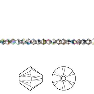 Bead 48pk crystal vitrail medium, Crystal Passions&reg; 3mm bicone 5328