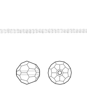 Bead 36pk crystal, Crystal Passions&reg; 2mm round 5000