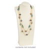 Display, necklace, leatherette, cream, 21 x 9-1/2 x 5 inches. Sold individually. image number 1