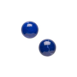 Howlite 1pkg10, calibrated round cab 10mm