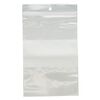 Bag, Tite-Lip&trade;, plastic, clear and white, 4x6-inch top zip with block and hole. Sold per pkg of 100. image number 1