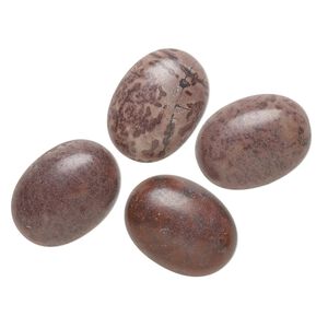 Limestone 1pkg4, calibrated oval cab Crazy Horse&trade; stone 16x12mm