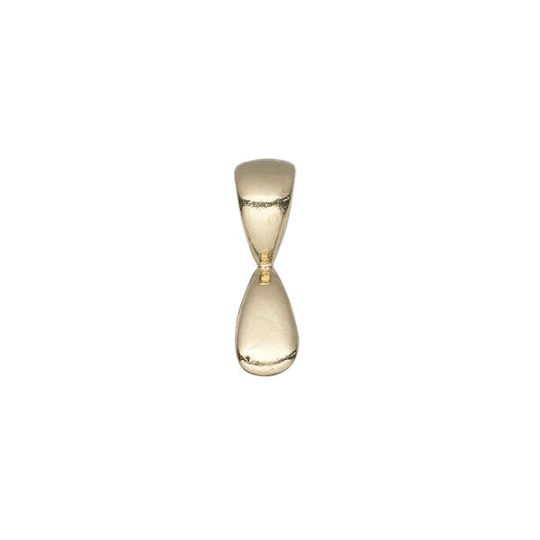 Bail, JBB Findings, ice-pick, brass, 17.5x5mm, 5.5mm grip length. Sold individually. image number 0