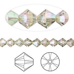 Bead 360pk crystal paradise shine, Swarovski&reg; 6mm XILION bicone 5328