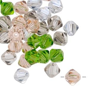 Bead mix 40pk 16 facets spring, Celestial Crystal&reg; 8mm bicone