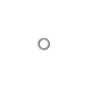 Jump ring 1pkg100 silver-plated, 6mm round, 20 gauge / 4.4mm inside diameter / brass / antique