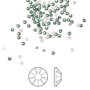 Flat back 1440pk Caribbean Sea foil back, Preciosa MAXIMA Czech crystal rhinestone 1.7-1.9mm chaton rose round SS5