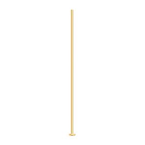 Head pin 1pkg1000 gold-plated, 0.5 inch, 22 gauge brass