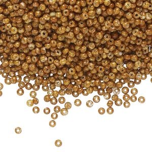 Seed bead, Preciosa Ornela Czech glass, pkg/500g, #11 rocaille, opaque cream travertine chalkwhite, (66209).