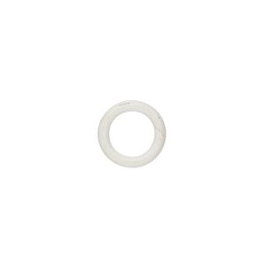 Component, Oh! Ring&trade;, silicone, antique white, 12mm round with 8mm hole. Sold per pkg of 200.