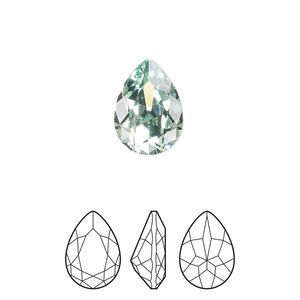 Fancy stone 1pkg144 chrysolite foil back, Preciosa MAXIMA Czech crystal rhinestone 14x10mm pear