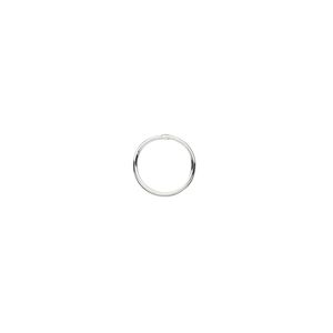 Jump ring 1pkg20 sterling silver, 8mm soldered closed round, 23 gauge / 6.9mm inside diameter