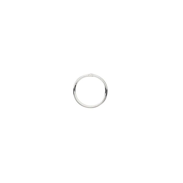 Jump ring 1pkg20 sterling silver, 8mm soldered closed round, 23 gauge / 6.9mm inside diameter image number 0