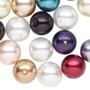 Pearl mix 35pk mixed colors, Celestial Crystal&reg; 12mm round