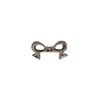 Bead 1pkg4 gunmetal-plated pewter, 16x9mm bow / fits up to 8mm cube image number 0