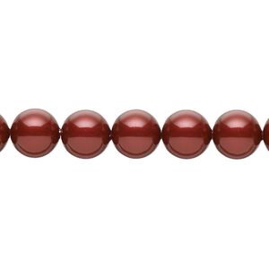 Pearl 50pk bordeaux, Crystal Passions&reg; 8mm round 5810