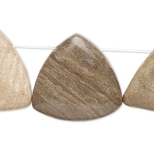 Marble 1pkg4, flat back flat triangle drop natural 23x23x23mm-28x28x28mm
