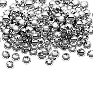Bead 1pkg100 sterling silver, 4mm seamless-look round
