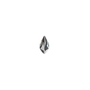 Flat back 12pk crystal silver night, Crystal Passions&reg; 7.5x4mm flame 2205