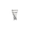 Bail, ice-pick, antiqued sterling silver, 14x9mm shield with simple swirl, 10mm grip length. Sold individually. image number 0