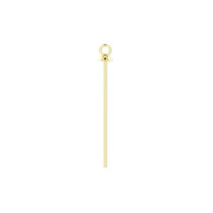 Head pin 1pkg4 14Kt gold-filled, 1 inch / cup & loop, 24 gauge