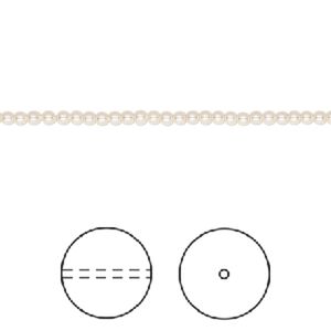 Pearl 100pk creamrose, Crystal Passions&reg; 2mm round 5810