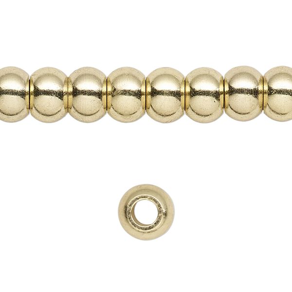 Bead 1pkg1 brass, 8x6mm crow, 8 inch image number 0