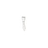 Bail, ice-pick, sterling silver, 13x3mm leaf 4mm grip length. Sold individually. image number 0