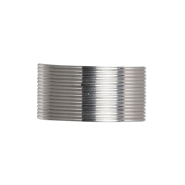 Wire, Beadalon&reg;, stainless steel, 3/4 hard, half-round, 20 gauge. Sold per pkg of 9 meters. image number 0