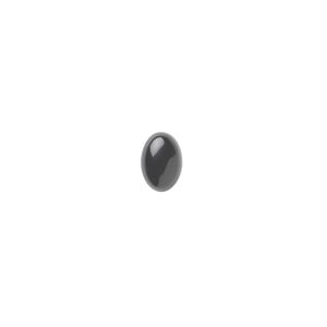 Black onyx 1pkg10, calibrated oval cab 7x5mm