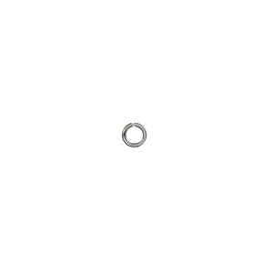 Jump ring 1pkg50 stainless steel, 4mm round, 22 gauge / 2.6mm inside diameter
