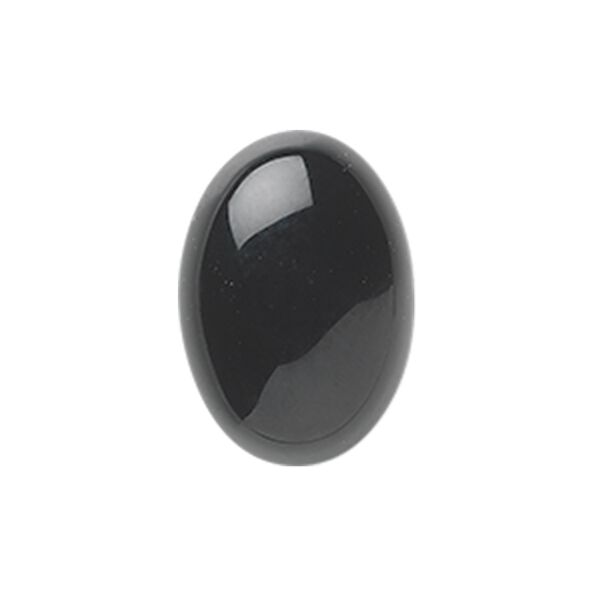 Black onyx 1pkg6, calibrated oval cab 14x10mm image number 0