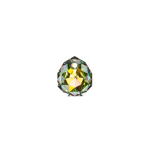 Drop 1pk crystal vitrail medium, Crystal Passions&reg; 11.5x10mm pendant majestic 6436