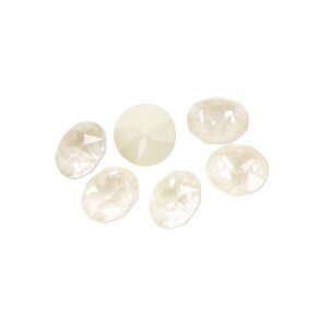 Chaton 6pk crystal linen ignite, Crystal Passions&reg; 8.16-8.41mm round SS39 1088