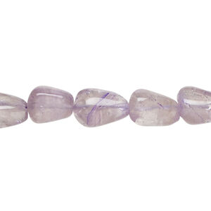 Amethyst 1pkg1, uneven teardrop bead, 13 inch 9x7mm-13x8mm