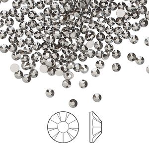 Flat back 144pk crystal Biarritz foil back, Preciosa MAXIMA Czech crystal rhinestone 2.5-2.7mm chaton rose round SS9
