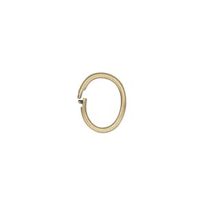 Loop Lock&trade;, JBB Findings, antiqued brass, 12x10mm smooth oval. Sold per pkg of 4.