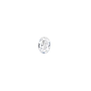 Gem, cubic zirconia, spinel white, 7x5mm faceted oval, Mohs hardness 8-1/2. Sold per pkg of 2.
