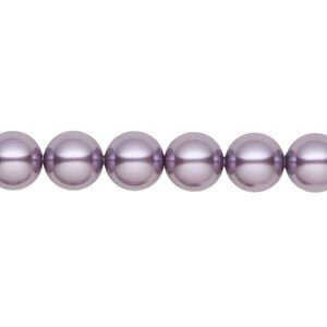 Pearl 250pk light amethyst pearl, Swarovski&reg; 8mm round 5810