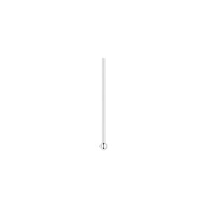 Head pin 1pkg100 sterling silver, 0.75 inch / 1.5mm ball tip, 22 gauge