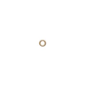 Jump ring 1pkg20 14Kt gold-filled, 3.5mm round, 20 gauge / 2mm inside diameter