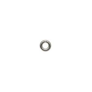 Jump ring 1pkg2 14Kt white gold, 5.5mm round, 16 gauge / 2.9mm inside diameter