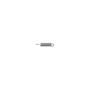 Cord coil glue-in 1pkg50 stainless steel, 7x2mm / loop / 1mm inside diameter