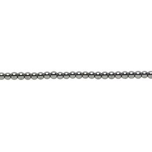 Hemalyke&trade; 1pkg1, round bead 15.5-16 inch 2mm