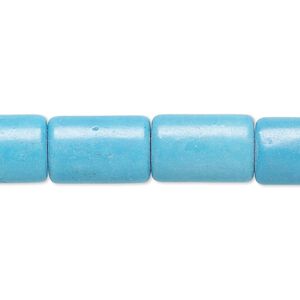 Magnesite 1pkg1, puffed rectangle bead 15 inch 15x10mm