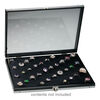 Display case, aluminum / acrylic / glass, black, 14 x 10-1/4 x 1-3/4 inches. Sold individually. image number 1