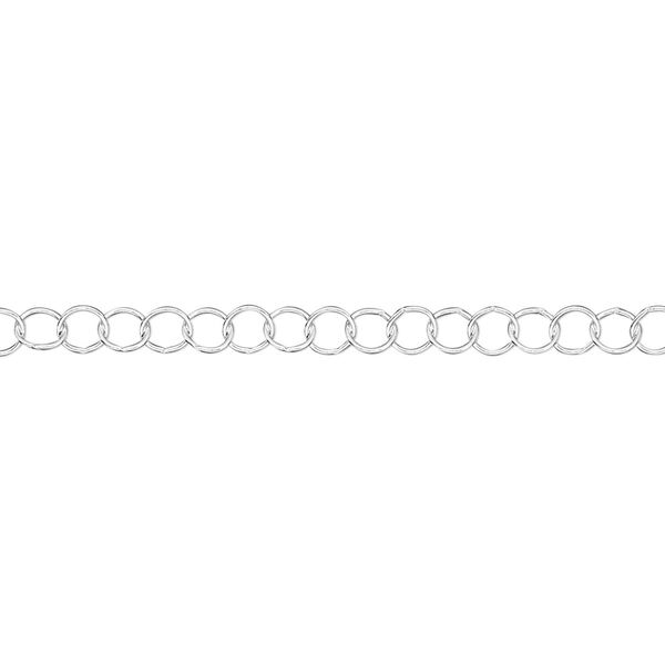 Chain 1pkg1 sterling silver cable, 3.5mm round, 25 foot unfinished image number 0
