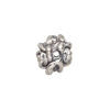Bead 1pkg1 sterling silver, 16x14mm rose, electroformed / antiqued JBB Findings image number 1