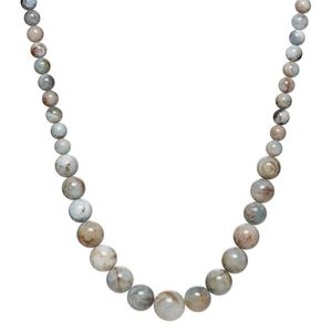 Multi-beryl 1pkg1, round bead 18 inch graduated 6-19mm