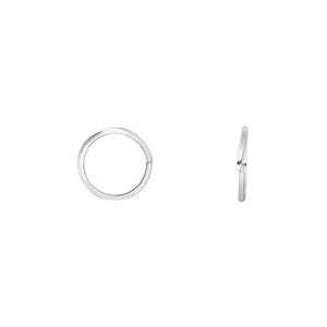 Jump ring 1pkg20 sterling silver, 10mm round / square wire, 20 gauge / 8.2mm inside diameter